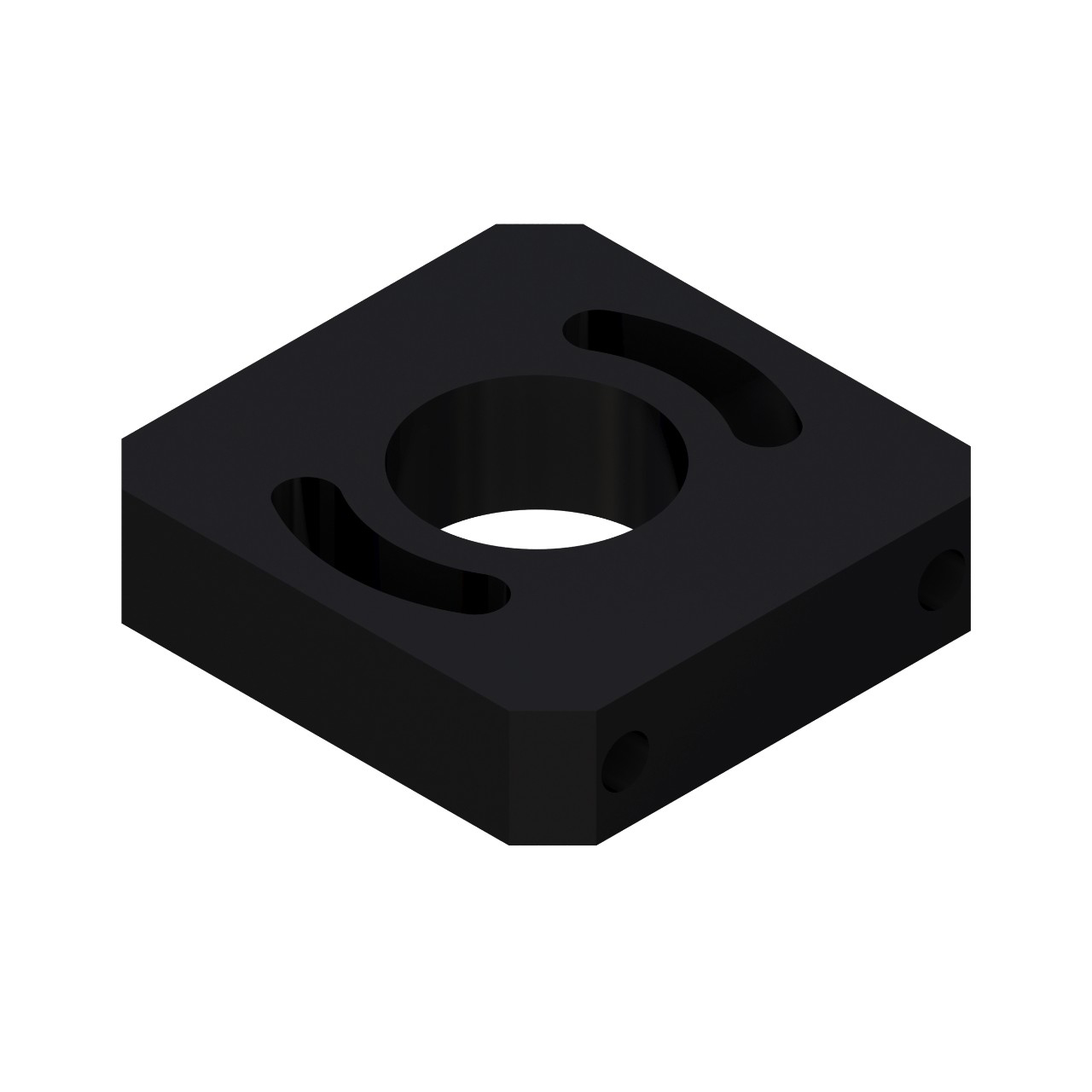 Banner Engineering Mounting bracket for EZ-SCREEN Type 2; w/ 90-degree sensor direction; aluminum; black